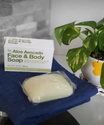 Aloe Avocado Face & Body Soap in forever aloe lady