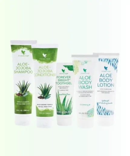 Aloe-Powered Bundle in forever aloe lady